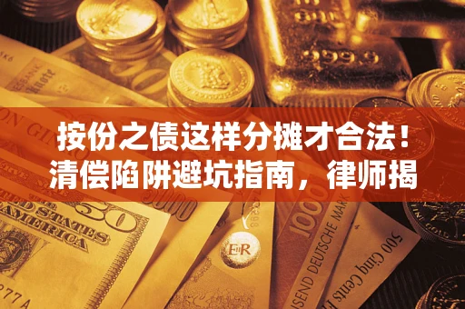 济南按份之债这样分摊才合法！清偿陷阱避坑指南，律师揭秘关键条款