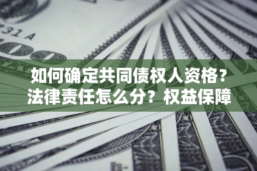 济南如何确定共同债权人资格？法律责任怎么分？权益保障技巧揭秘！