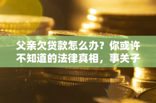 济南父亲欠贷款怎么办？你或许不知道的法律真相，事关子女未来