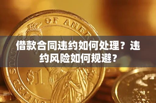济南借款合同违约如何处理？违约风险如何规避？