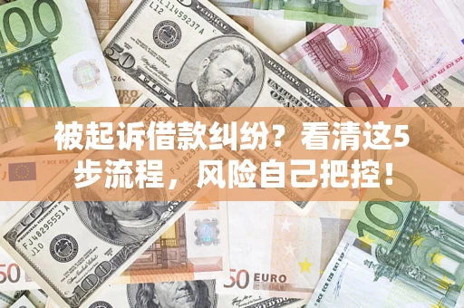 济南被起诉借款纠纷？看清这5步流程，风险自己把控！