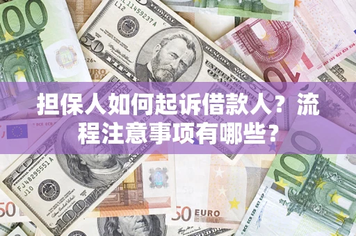 济南担保人如何起诉借款人？流程注意事项有哪些？